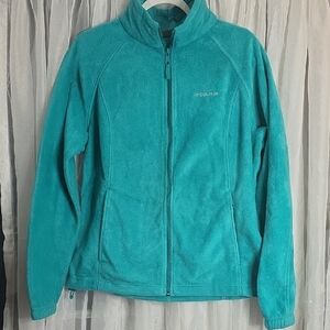Columbia Teal Full-Zip Fleece Jacket